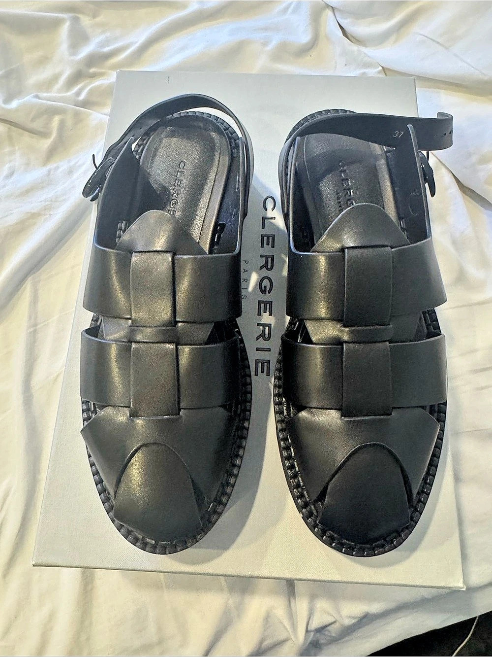 Clergerie Connor Black cagged loafers EU 37 ,New!
